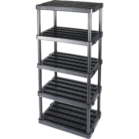 Gracious Living 5 Shelf Extra Large Heavy Duty Black Ventilated Unit 91003MAXIT-1C-16